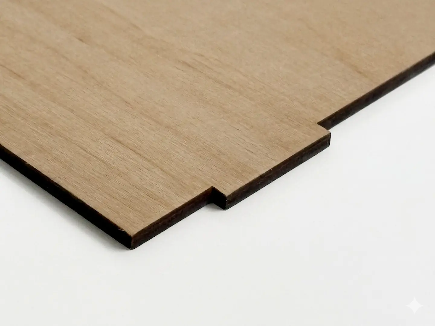 Чистий край після лазерної різки фанери без задирок