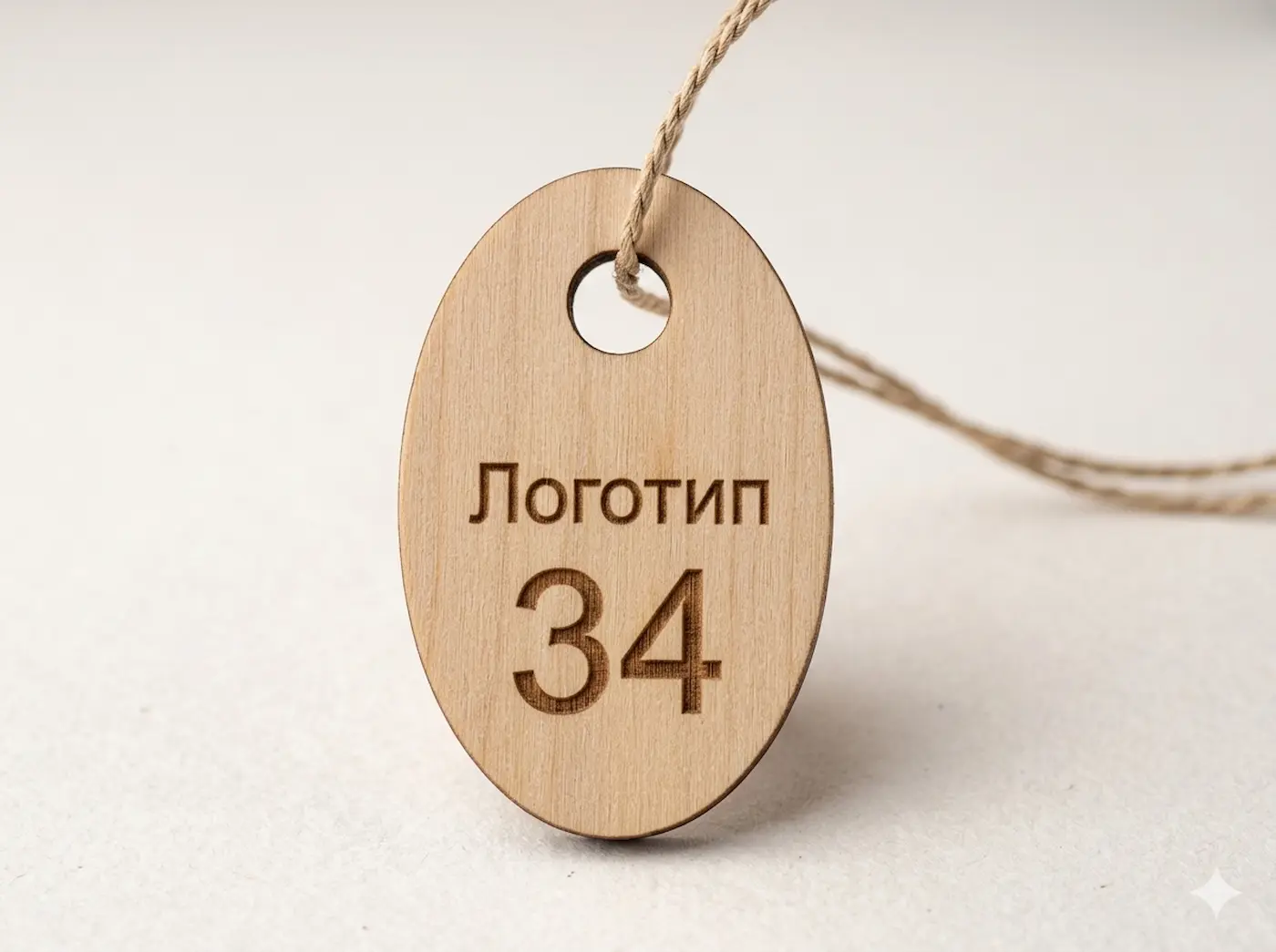 Лазерне гравіювання на гардеробних номерках — чітке нанесення логотипу